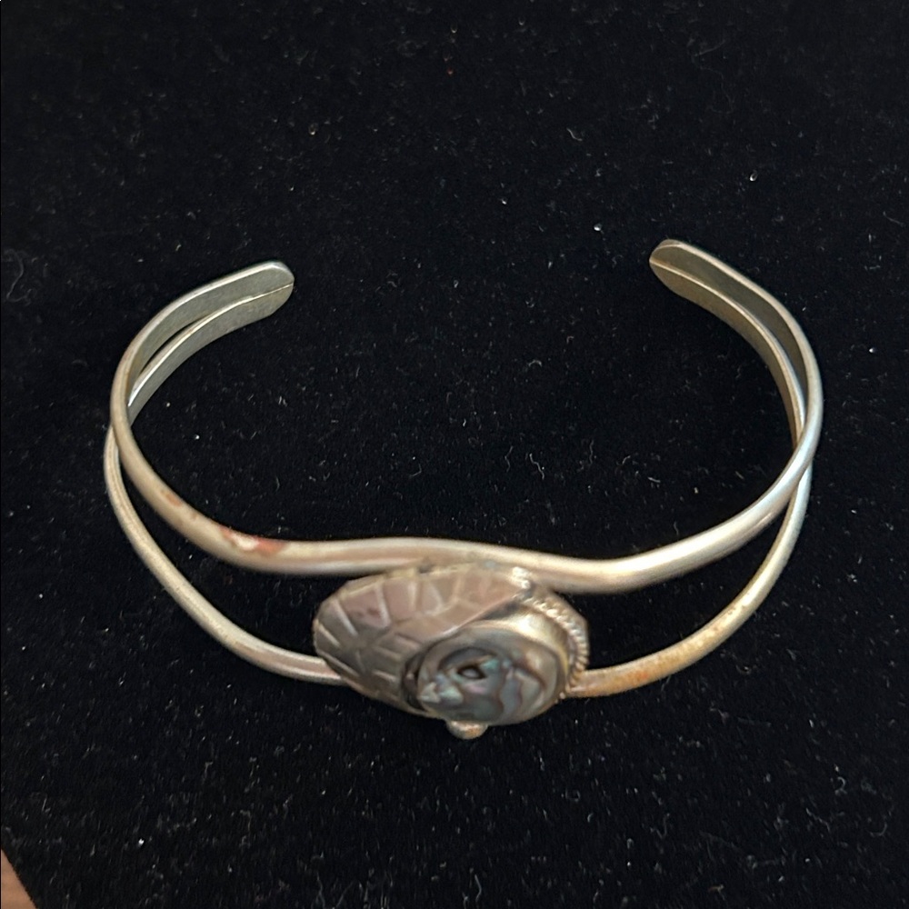 Silver Abalone Bracelet & Matching Earrings - Picture 6 of 6